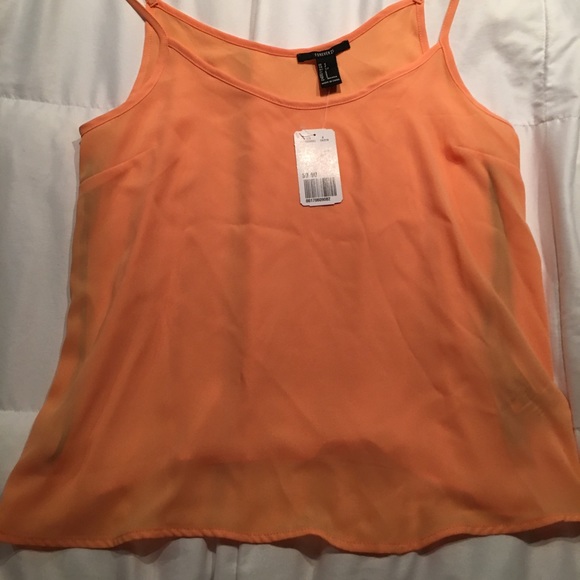 🧡NEW forever 21 Orange tank top🧡 - Picture 3 of 4